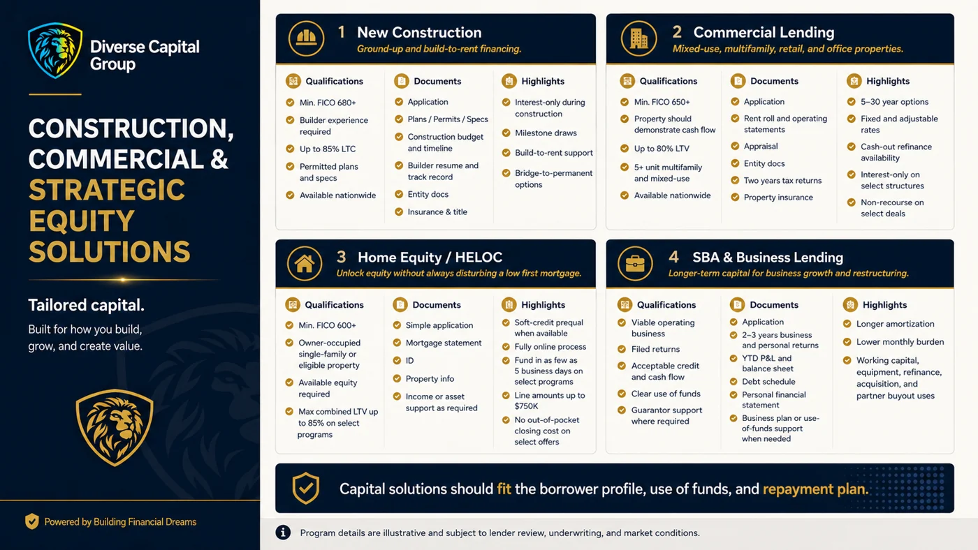 Capital Solutions at a Glance